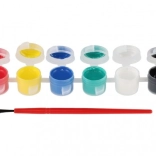 Akrilne boje s kistom za keramiku, staklo i kamenje