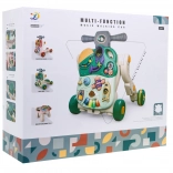 Interaktivna dječja igračka 5u1 – guralica, odražalo, romobil, aktivni stolić i senzorna ploča (18+ mjeseci)
