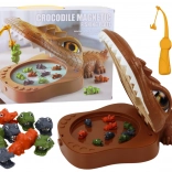 Magnetička igra pecanja Krokodil – smeđi