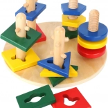 Drvena motorička kula s geometrijskim oblicima SMALL FOOT