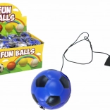 Nogometna loptica na gumici jo-jo 6 cm plava