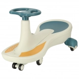 Gravitacijsko odrjedačko vozilo s LED kotačima i glazbom, plavo-bijelo, 76 cm, nosivost 100 kg