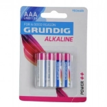 Alkalne baterije AAA 1,5 V 4 kom GRUNDIG