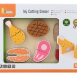 Drvena set za rezanje - meso