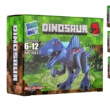 Plastična građevna slagalica dinosauri – miks vrsta u kutijici 13 × 10 cm