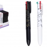 Višebojna kemijska olovka s mačkom, 4 boje, 0,5 mm