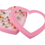 Set prstena s šarenim kamenčićima za djecu