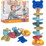 Šarena staza za loptice s medvjedićem za djecu 3+