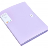 Ljubičasta plastična mapa A4 s gumicom