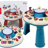 Edukativni stol Interaktivni klavir Bubanj Plavi