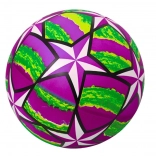 Ljubičasta gumena lopta sa svjetlećim zvjezdicama 24 cm