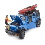Bruder Jeep Wrangler Rubicon s kajakom i figurom 1:16