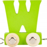 Small Foot drveni vagončić abeceda slovo W