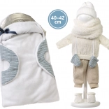 Odjeća za lutku NEW BORN 40–42 cm – 6-dijelni set s prijenosnom podlogom