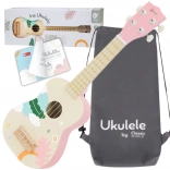 dječje drveno ukulele Classic World ružičasto