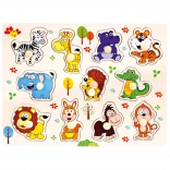 Bino drvene slagalice safari 11 dijelova