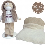 odjeća za lutku NEW BORN 40–42 cm – 5-dijelni set s obostranim jastučićem