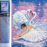 Dijamantno slikanje Labuđe jezero 30 × 40 cm