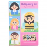 Kreativni set naljepnica – lice 21 × 14 cm