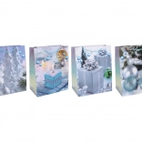 Poklon-vrećica M 26 × 32 × 10 cm – božićni motiv