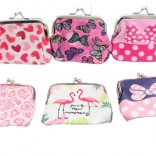 Šarena ženska novčanica od umjetne kože 9 × 8,5 cm