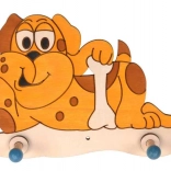 Drveni vješalica Psić za djecu