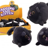 Plišana mačka Stretch Jumping Mascot Black
