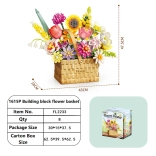Konstrukcijski set proljetni buket u košari, 1615 dijelova