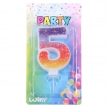 Party svijeća broj 5 Zvijezde