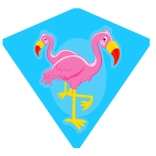 Leteći zmaj flamingo 68 × 73 cm