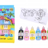 Boje za staklo sa šljokicama 5+1