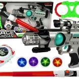 Set svemirskih oružja Space Guardian s laserskim pištoljem i mačem