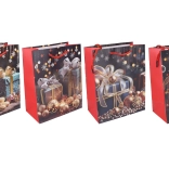 božićna poklon-vrećica M 26 × 32 × 10 cm