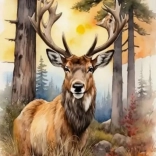 Dijamantno slikanje Jelen 30x40cm