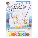 Slikanje po brojevima – psi na moru, set od 2 slike