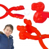 Izrađivač snježnih kugli dinosaur crveni