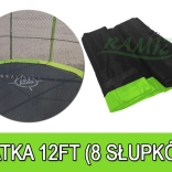 Zaštitna mreža SkyRamiz zelena za vrtni trampoline 366cm 8 tunela za stupove