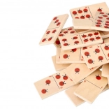 Drveno domino s bubamarama