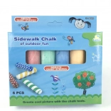 Kreda u boji za pločnik, 6 kom