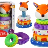 Plišana edukativna piramida s lisicom 27 cm