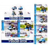 Konstrukcijski set Policija – mini vozila, 4 varijante