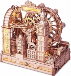 Rokr 3D drvene puzzle London – mehanički model s kugličnom stazom, 431 dijelova
