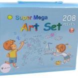 Veliki set umjetničkih potrepština u kovčegu s 208 dijelova