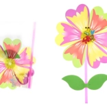 Vjetrenjača cvijet na plastičnoj štapi