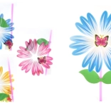 Vjetrenjača cvijet na plastičnoj šipki