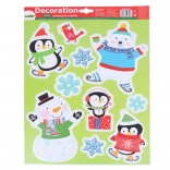 Božićna prozorska dekoracija 41 × 29 cm