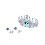 Princezina kruna s naušnicama Zimsko kraljevstvo