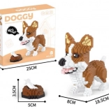 Konstrukcijski set 1200 dijelova welsh corgi