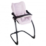 3-u-1 autosjedalica i hranilica za lutke svijetloružičasta