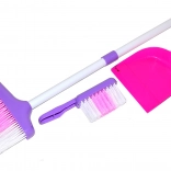 Dječji set za čišćenje 3 kom, ružičasto-bijeli